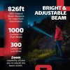 Observer Tools 1200 Lumen Tactical LED Rechargeable Flashlight Black OBS-FL1